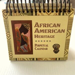 African American Heritage Perpetual Calendar Desk Size Historic Black History